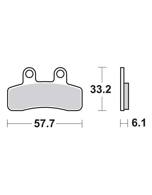 Plaquettes de frein SBS 211HF
