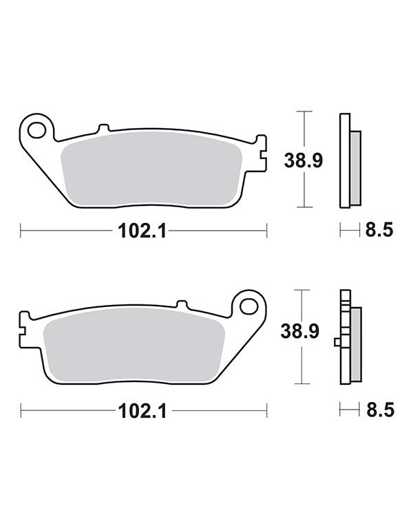 Plaquettes de frein SBS 212MS