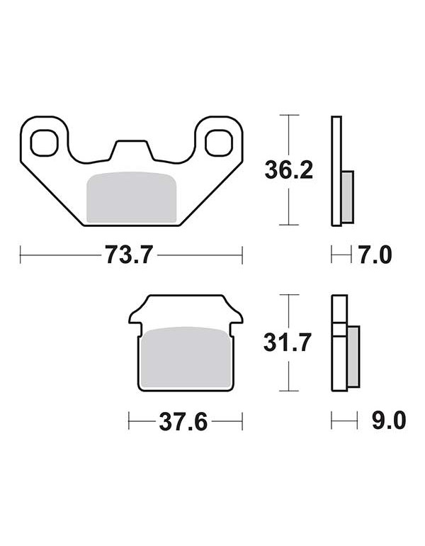 Plaquettes de frein SBS 213HF