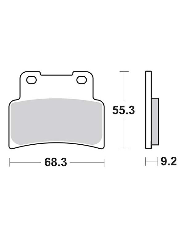 Plaquettes de frein SBS 214MS