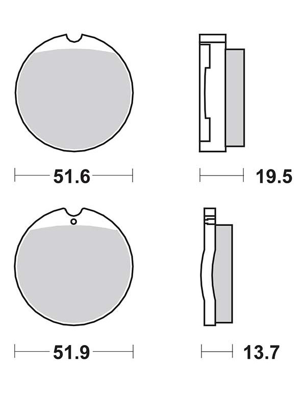 Plaquettes de frein SBS 501HF