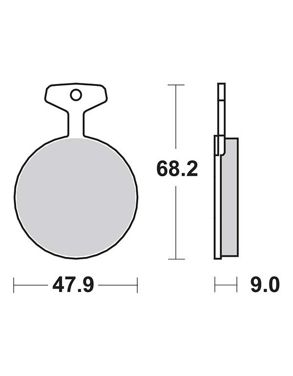 Plaquettes de frein SBS 504HF
