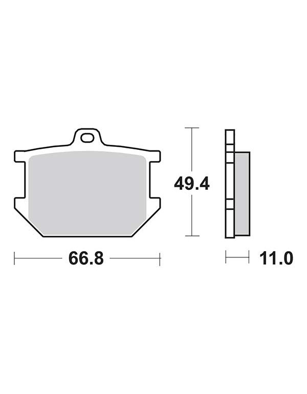 Plaquettes de frein SBS 507HF