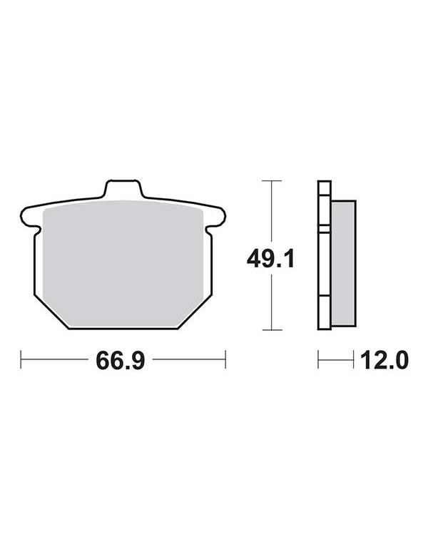 Plaquettes de frein SBS 508HF