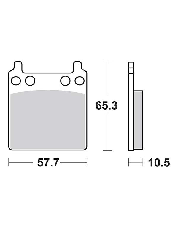 Plaquettes de frein SBS 509HF