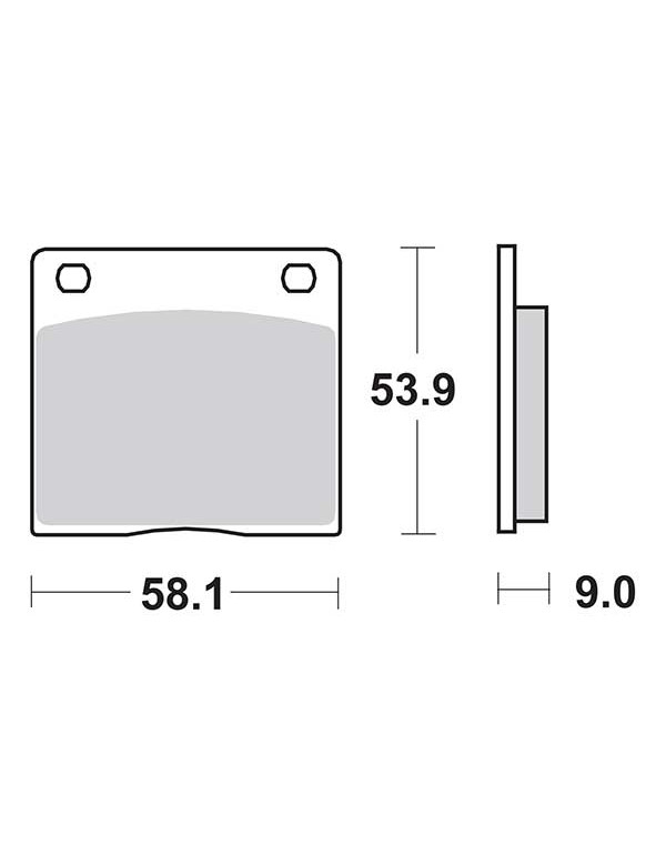 Plaquettes de frein SBS 512HF