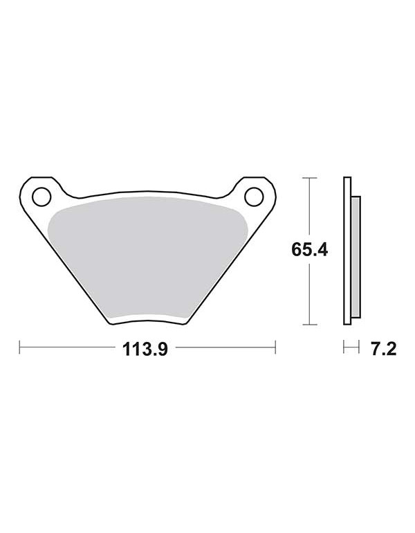 Plaquettes de frein SBS 513HF