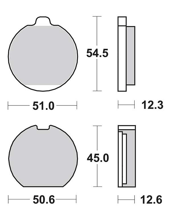 Plaquettes de frein SBS 514HF
