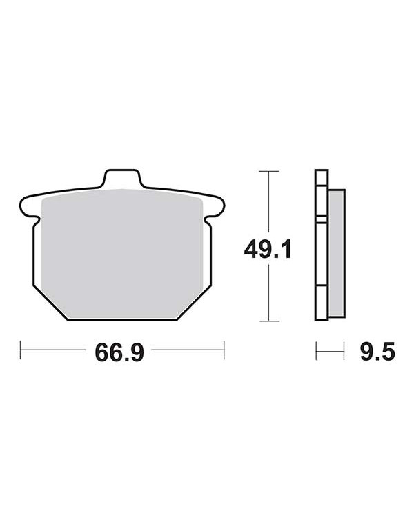 Plaquettes de frein SBS 517HF