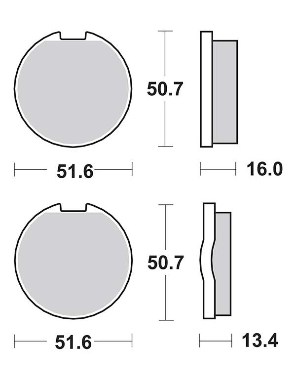 Plaquettes de frein SBS 518HF