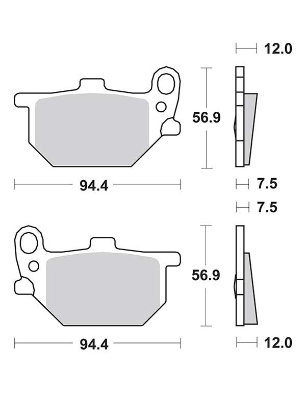 Plaquettes de frein SBS 528HF