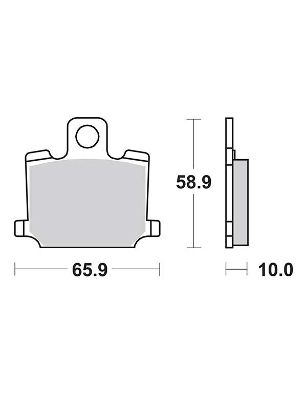 Plaquettes de frein SBS 535HF