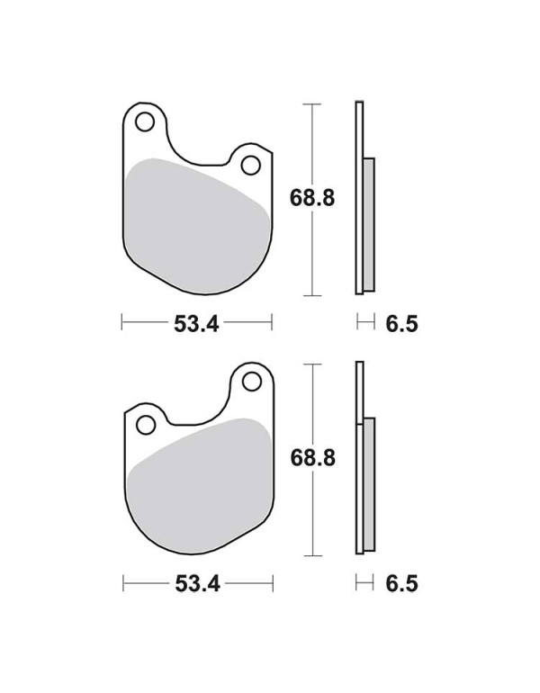 Plaquettes de frein SBS 537HHF