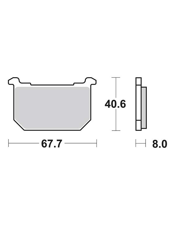 Plaquettes de frein SBS 539HF