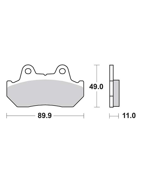 Plaquettes de frein SBS 542HF