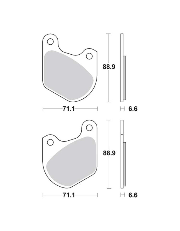 Plaquettes de frein SBS 543HF