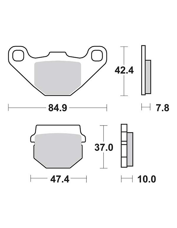 Plaquettes de frein SBS 548HF