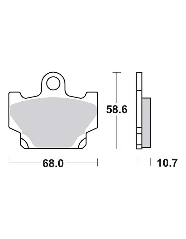 Plaquettes de frein SBS 550HF