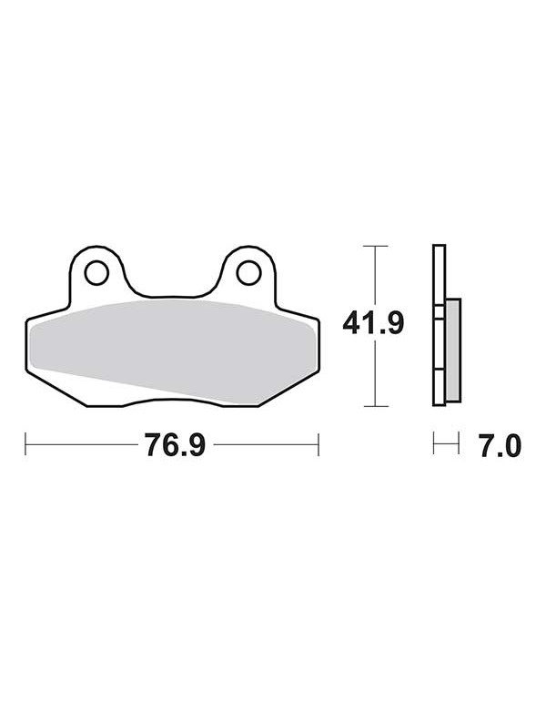 Plaquettes de frein SBS 551HF