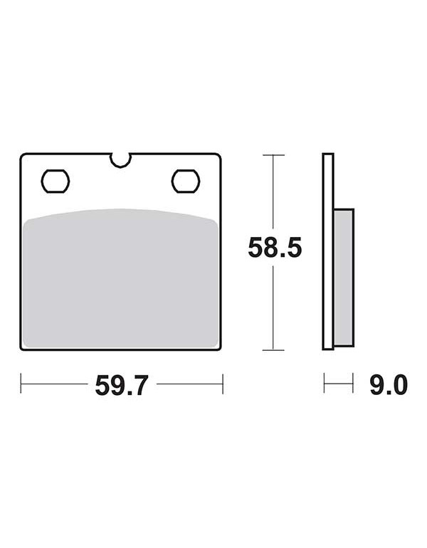 Plaquettes de frein SBS 554HF