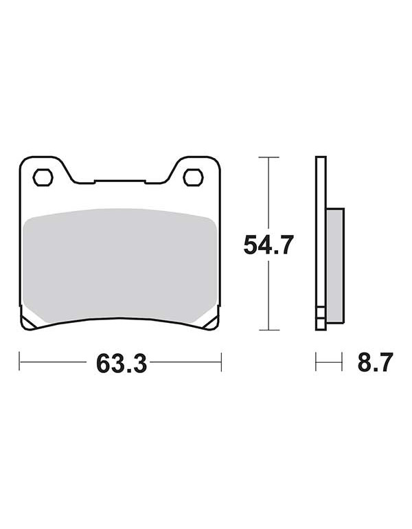 Plaquettes de frein SBS 555HF