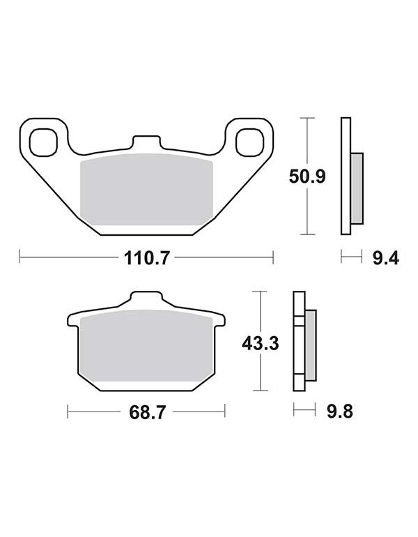Plaquettes de frein SBS 557HF