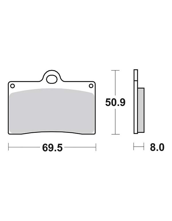 Plaquettes de frein SBS 566DC