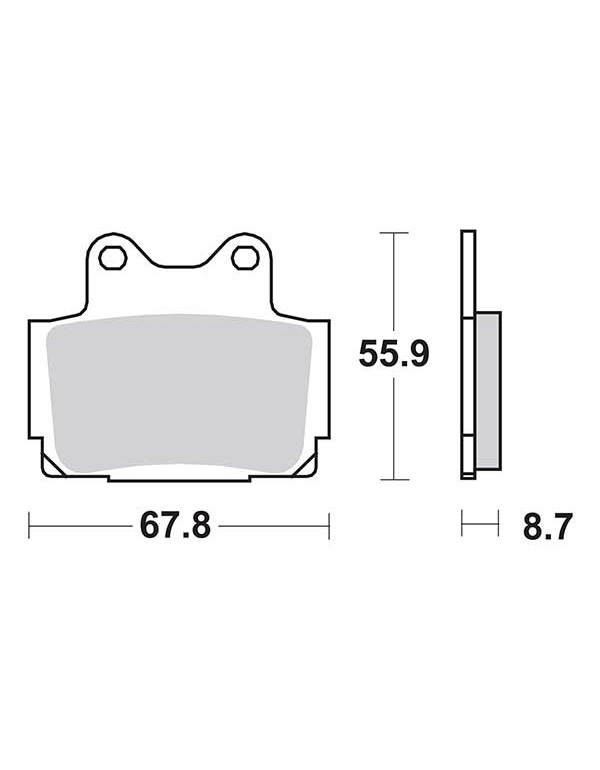 Plaquettes de frein SBS 570HF