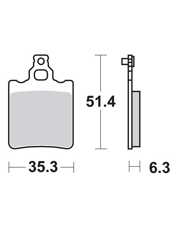 Plaquettes de frein SBS 574SI