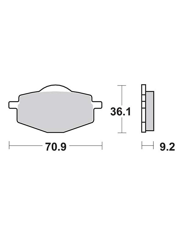 Plaquettes de frein SBS 575HF