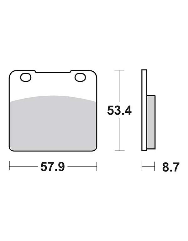 Plaquettes de frein SBS 577HF