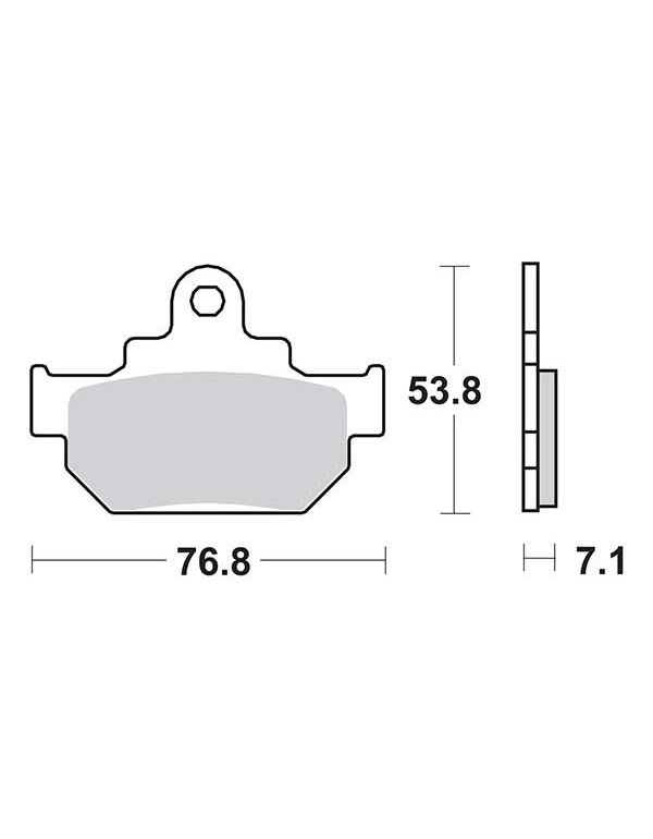 Plaquettes de frein SBS 581HF
