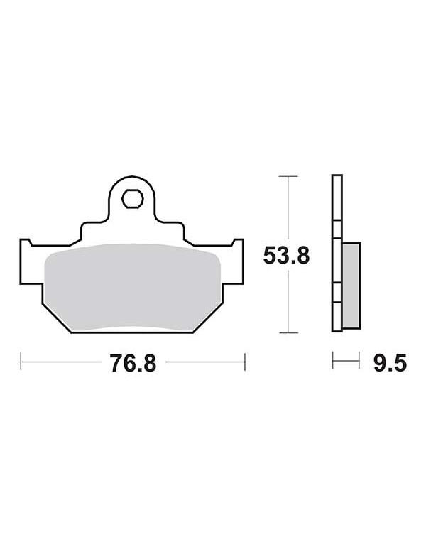 Plaquettes de frein SBS 582HF