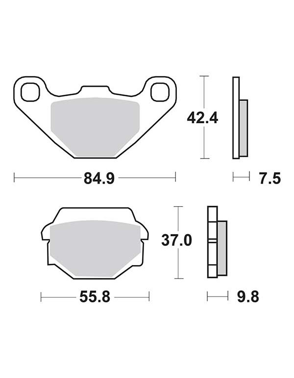Plaquettes de frein SBS 586SI