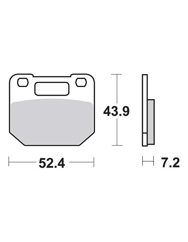 Plaquettes de frein SBS 587HF