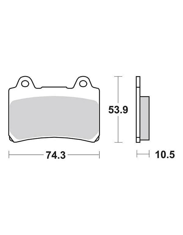 Plaquettes de frein SBS 590HF