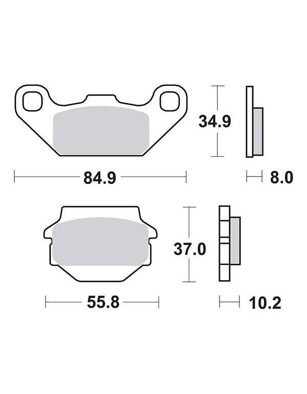 Plaquettes de frein SBS 591SI