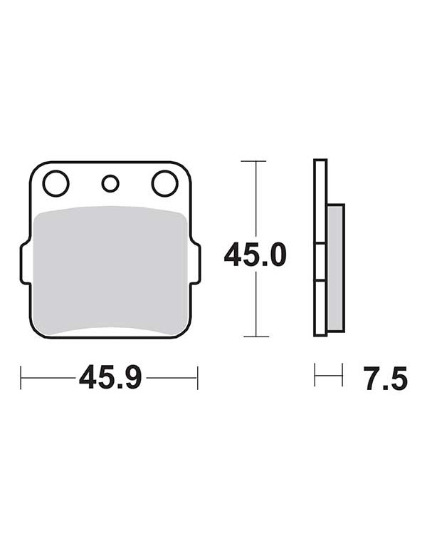 Plaquettes de frein SBS 592SI