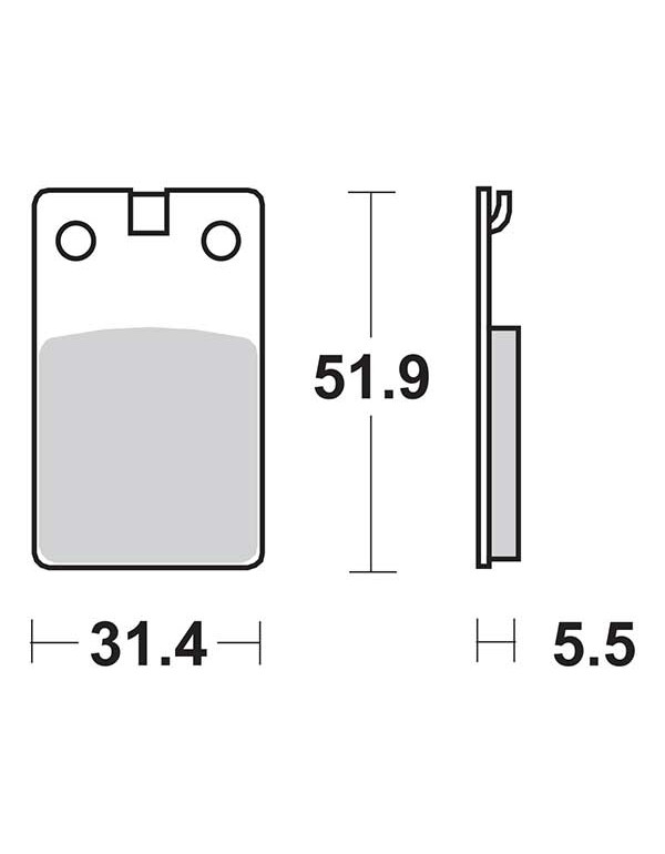 Plaquettes de frein SBS 595HF
