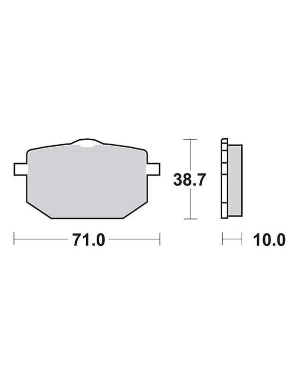 Plaquettes de frein SBS 596HF