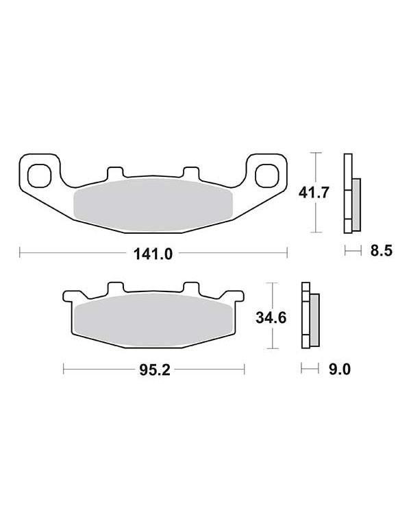 Plaquettes de frein SBS 597HF