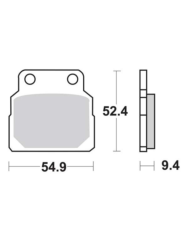 Plaquettes de frein SBS 598HF