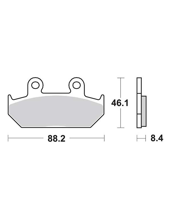 Plaquettes de frein SBS 600HF