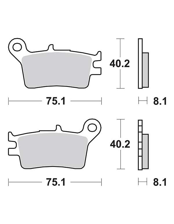 Plaquettes de frein SBS 629SI