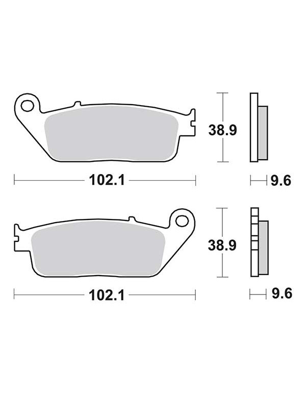 Plaquettes de frein SBS 630LS