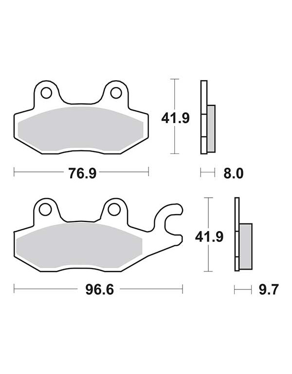 Plaquettes de frein SBS 633LS