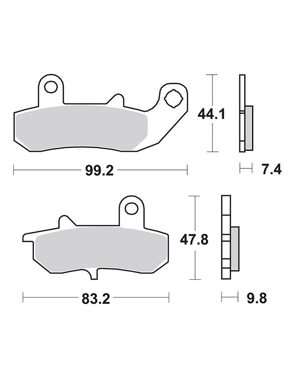 Plaquettes de frein SBS 635LS