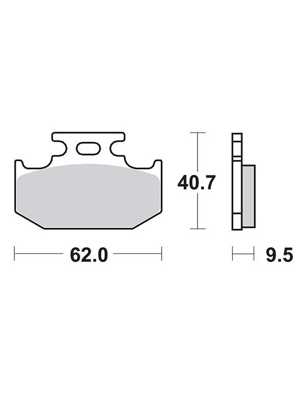 Plaquettes de frein SBS 648SI