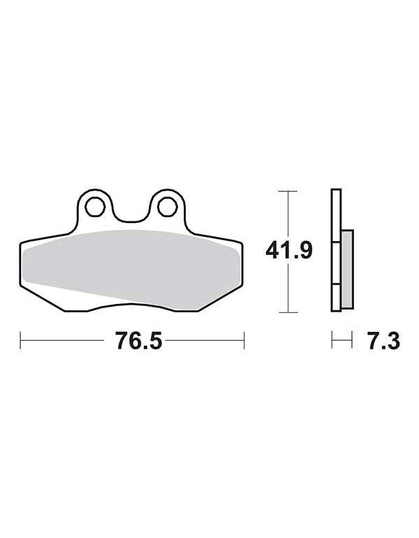 Plaquettes de frein SBS 652HF