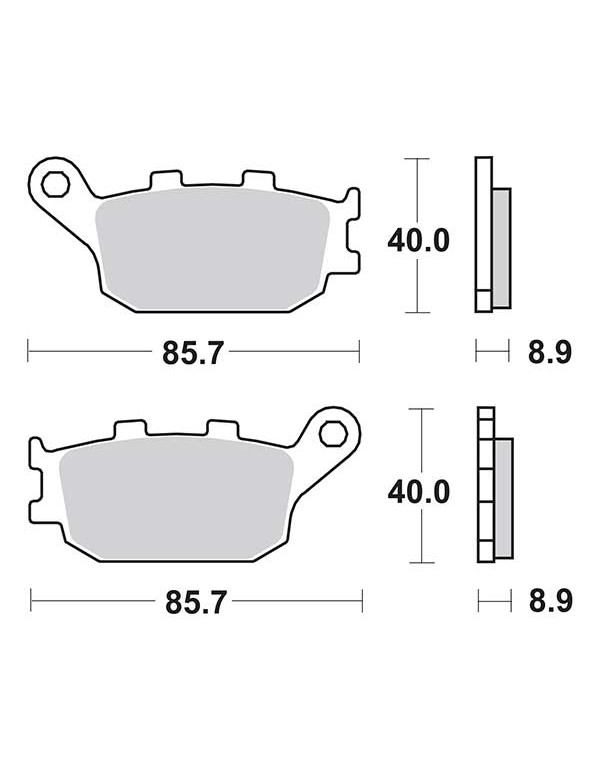 Plaquettes de frein SBS 657LS